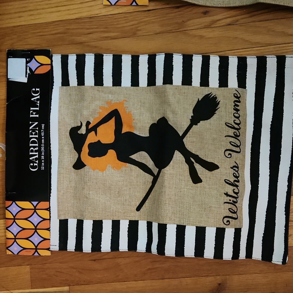 Witches Welcome Garden Flag
